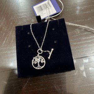 Swarovski Tree Necklace - bar closure